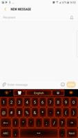 Neon Orange Keyboard تصوير الشاشة 1