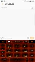 برنامه‌نما Neon Orange Keyboard عکس از صفحه