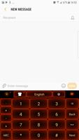 Neon Orange Keyboard imagem de tela 3