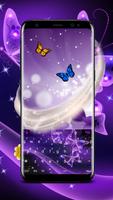 Purple Butterfly Keyboard الملصق