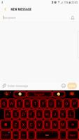 Clavier néon rouge capture d'écran 1