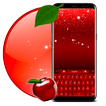 Red Glow Apple Keyboard