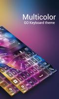GO Keyboard Multicolor Theme Affiche