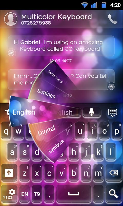 GO Keyboard Multicolor Theme for Android - APK Download