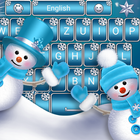 Snowman Go Keyboard theme icône