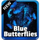 Papillons bleus clavier APK