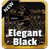 Elegant Black Keyboard icon