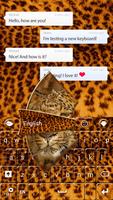 Leopard clavier Affiche