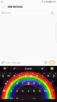Rainbow Colors Keyboard poster