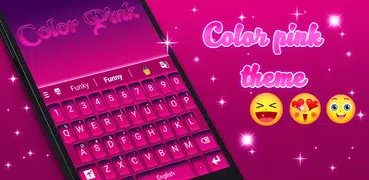 Keyboard Color Pink Theme