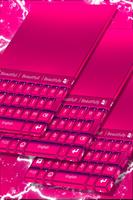 Keyboard Color Pink Theme poster