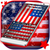 American Flag Keyboard Theme आइकन
