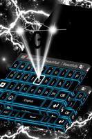 Glowing Blue Neon Keyboard скриншот 3