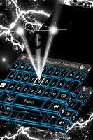 Glowing Blue Neon Keyboard syot layar 3