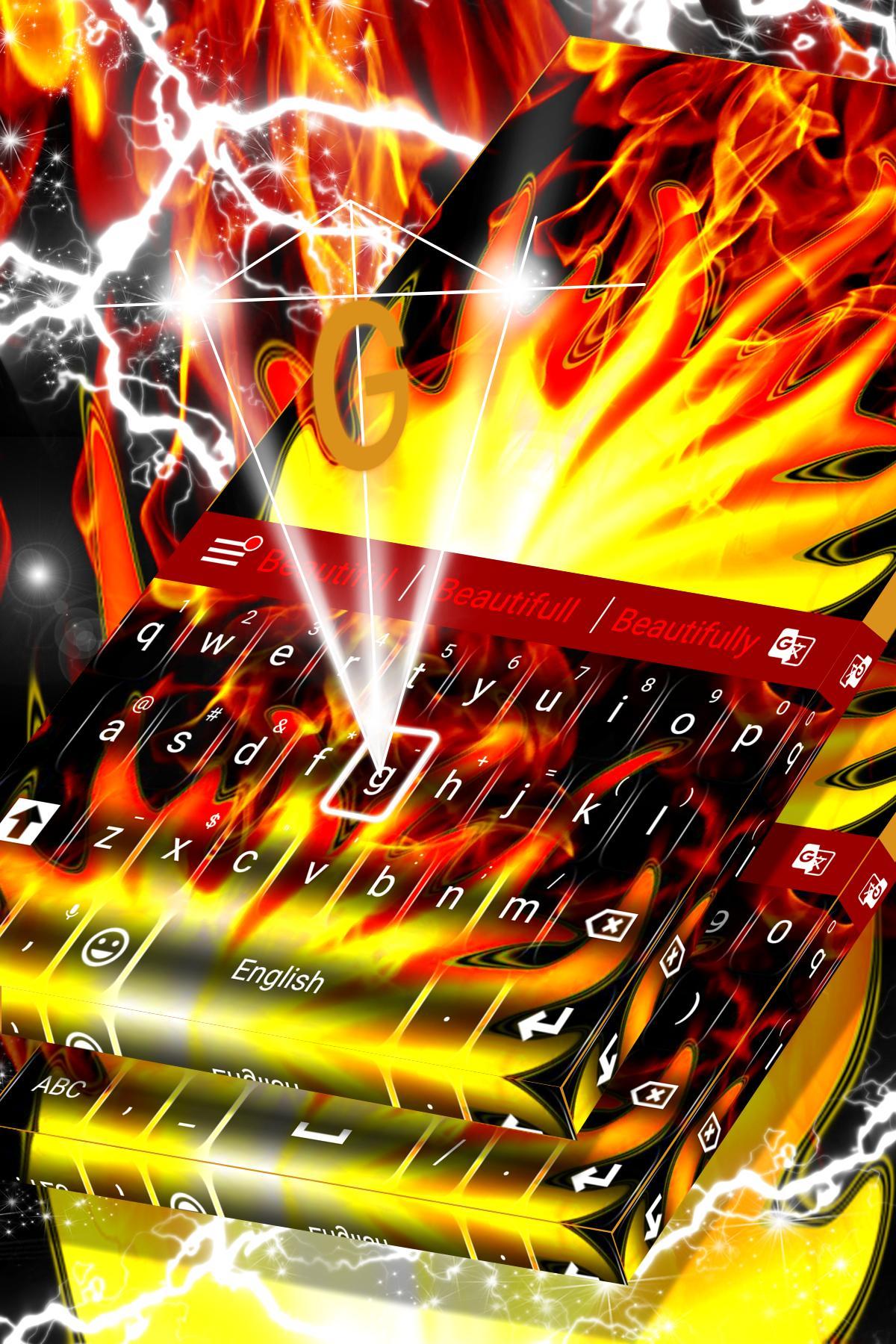 Android 用の Flamesアニメーションキーボードテーマ Apk をダウンロード
