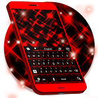 Clavier rouge icône