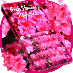 Pink Flowers Keyboard APK download