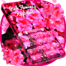 Teclado de flores rosadas APK