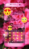 गुलाबी फूल कीबोर्ड स्क्रीनशॉट 1