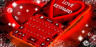 Tema do teclado do amor