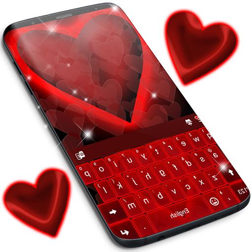Tema do teclado do amor