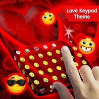 Love Keypad Theme capture d'écran 2