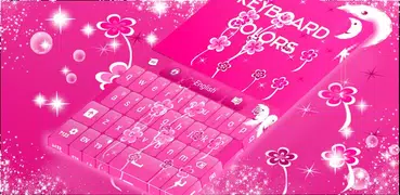 Цвета клавиатуры Розовый