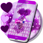 Клавиатура фиолетовая иконка