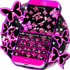 download Tastiera Neon Butterflies APK