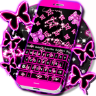 Neon Butterflies Keyboard icon