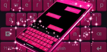 Rosa Tastatur zum WhatsApp