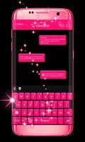 Teclado rosa para WhatsApp Poster