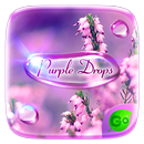 Purple Drops GO Keyboard Theme APK