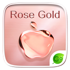 Rose Gold GO Keyboard Theme simgesi