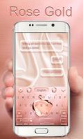 Rose Gold GO Keyboard Theme plakat