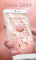 Rose Gold GO Keyboard Theme Ekran Görüntüsü 1