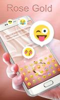 Rose Gold GO Keyboard Theme Ekran Görüntüsü 3