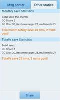 GO SMS Pro Message Counter تصوير الشاشة 2