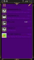 GO SMS Золотой Винтаж Фиолет постер