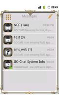 GO SMS Golden Vintage Light screenshot 1