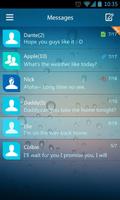 (FREE)GO SMS FLAT THEME imagem de tela 1