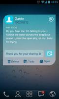 (FREE)GO SMS FLAT THEME syot layar 2