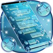 Water Bubbles SMS Theme آئیکن