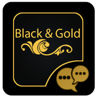 Black and Gold GOSMS PRO Theme icône