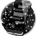 Thème de SMS Black Bubbles icône