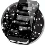 Black Bubbles SMS Theme simgesi