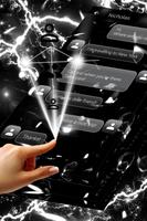 Black Bubbles SMS Theme Ekran Görüntüsü 3
