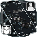 Nuevo tema de SMS negro APK