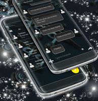 Black New SMS Theme screenshot 1