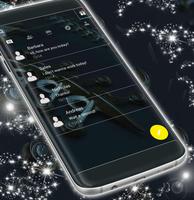 Black New SMS Theme screenshot 2